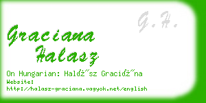 graciana halasz business card